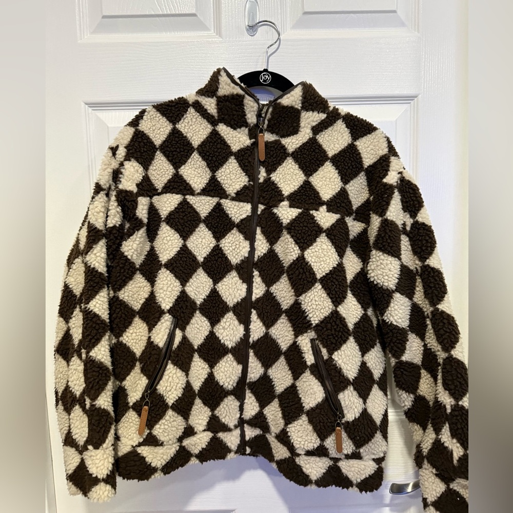 VRG GRL - Diagonal Checkered Jacket